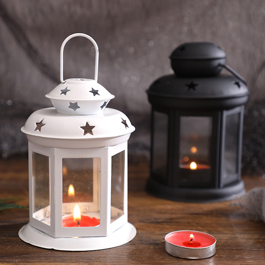 Holiday Candle Set - โคมไฟเทียนแขวน เครื่องประดับ โคมไฟแก้ว กรอบโลหะ เหมาะสําหรับกิจกรรมในร่มและกลางแจ้ง งานเลี้ยงวันเกิด