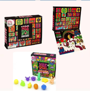 Advent Calendar Gift - ปฏิทินนิ้วห่านนีดโอ 24 ชิ้น ของเล่นบีบขนาดเล็ก กล่องสุ่มนับถอยหลัง 24