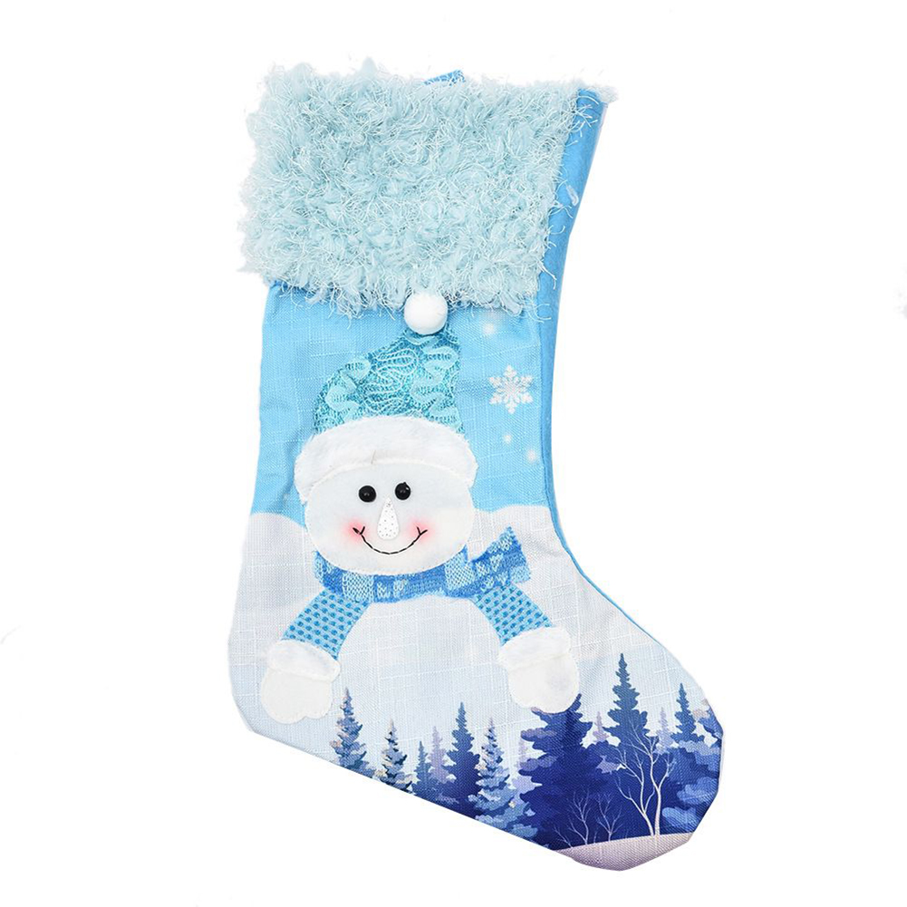 ถุงเท้าคริสต์มาสสีน้ำเงินขนาดใ - Christmas Stocking Hanging บทวิจารณ์และราคา