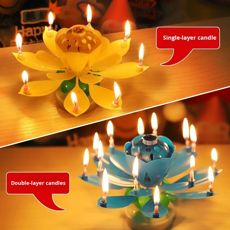 เทียนดนตรีรูปดอกบัว ดีไซน์โรแม - Holiday Candle Set บทวิจารณ์และราคา