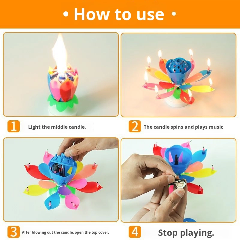 เทียนดนตรีรูปดอกบัว ดีไซน์โรแม - Holiday Candle Set บทวิจารณ์และราคา