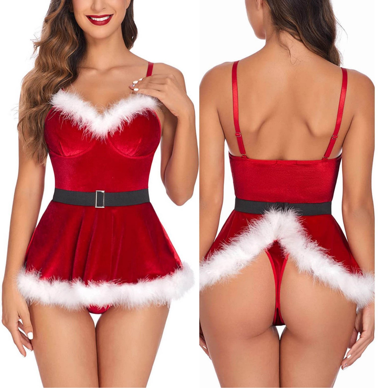 ชุดนอนเซ็กซี่สำหรับผู้หญิง ชุด - Elf Costume Christmas บทวิจารณ์และราคา