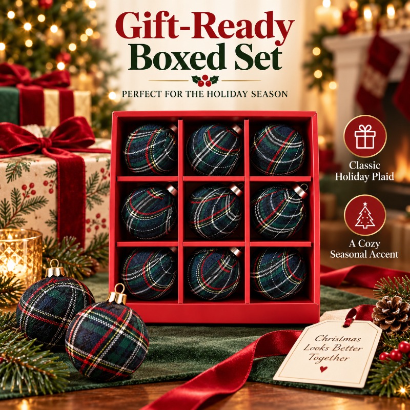 ชุดของตกแต่งคริสต์มาส 9 ชิ้น ล - Gift Box Wrap Set บทวิจารณ์และราคา