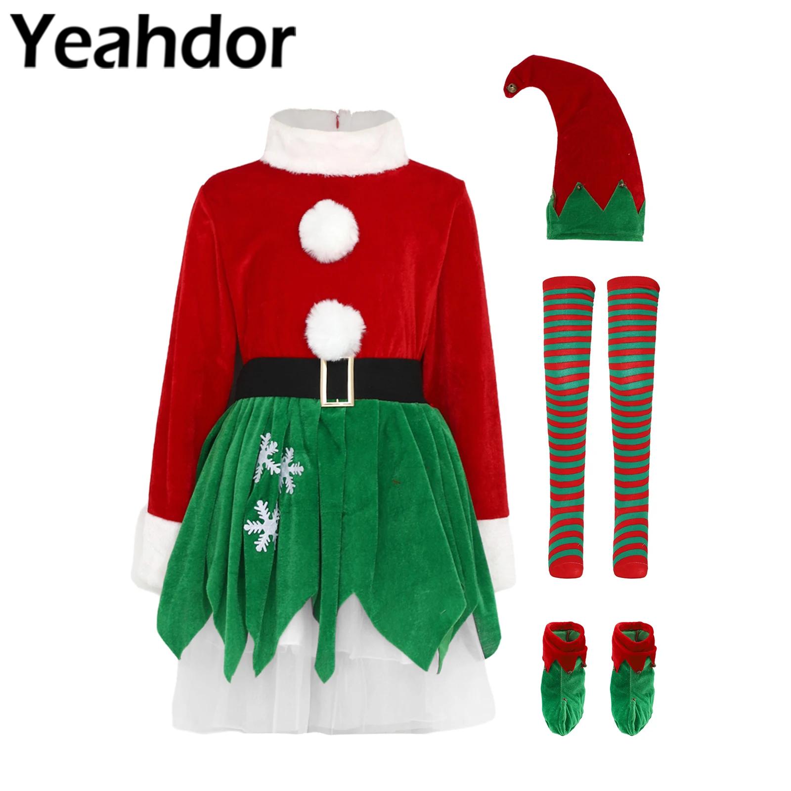 ชุดแฟนซีเด็กผู้หญิงสำหรับคริสต - Elf Costume Christmas บทวิจารณ์และราคา