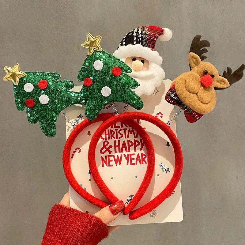1-10 ชิ้น ที่คาดผมคริสต์มาส ลา - Reindeer Antlers Headband บทวิจารณ์และราคา