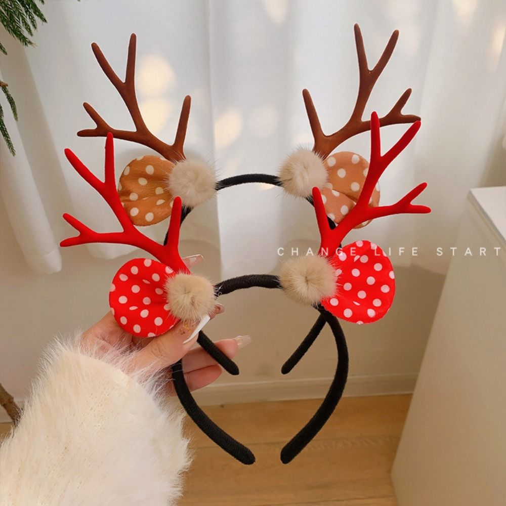 ที่คาดผมคริสต์มาสแฟชั่นแวววาว  - Reindeer Antlers Headband บทวิจารณ์และราคา