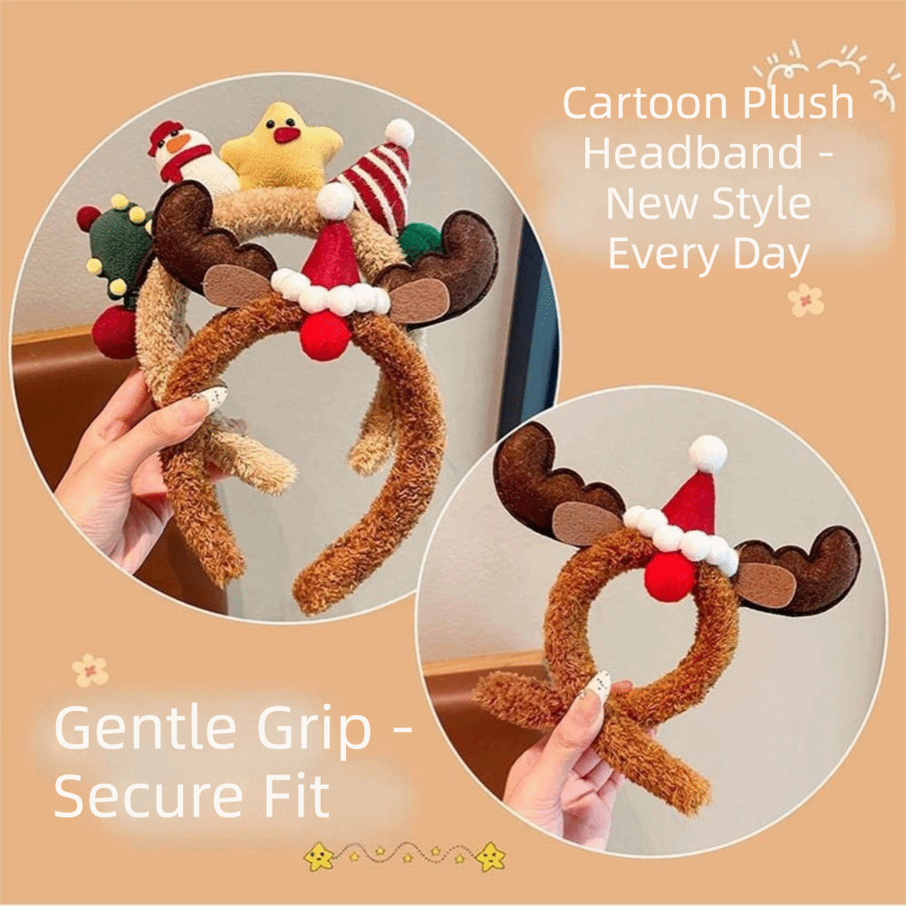 ที่คาดผมคริสต์มาสเนื้อผ้านุ่ม  - Reindeer Antlers Headband บทวิจารณ์และราคา