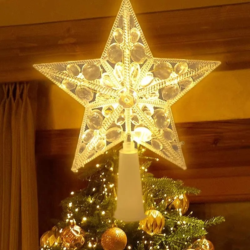 เรืองแสงคริสต์มาส 15 ซม.ต้นไม้ - Star Tree Topper บทวิจารณ์และราคา
