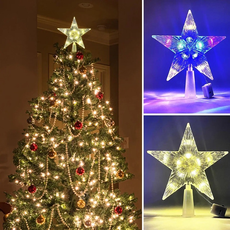 เรืองแสงคริสต์มาส 15 ซม.ต้นไม้ - Star Tree Topper บทวิจารณ์และราคา