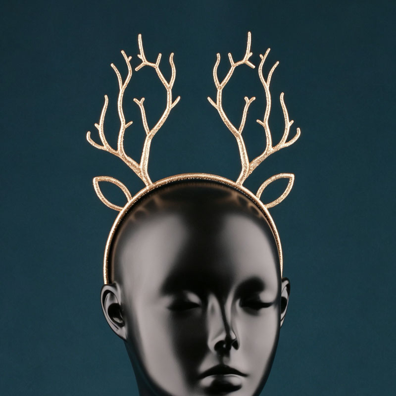ที่คาดผมเขากวางเรนเดียร์ประดับ - Reindeer Antlers Headband บทวิจารณ์และราคา