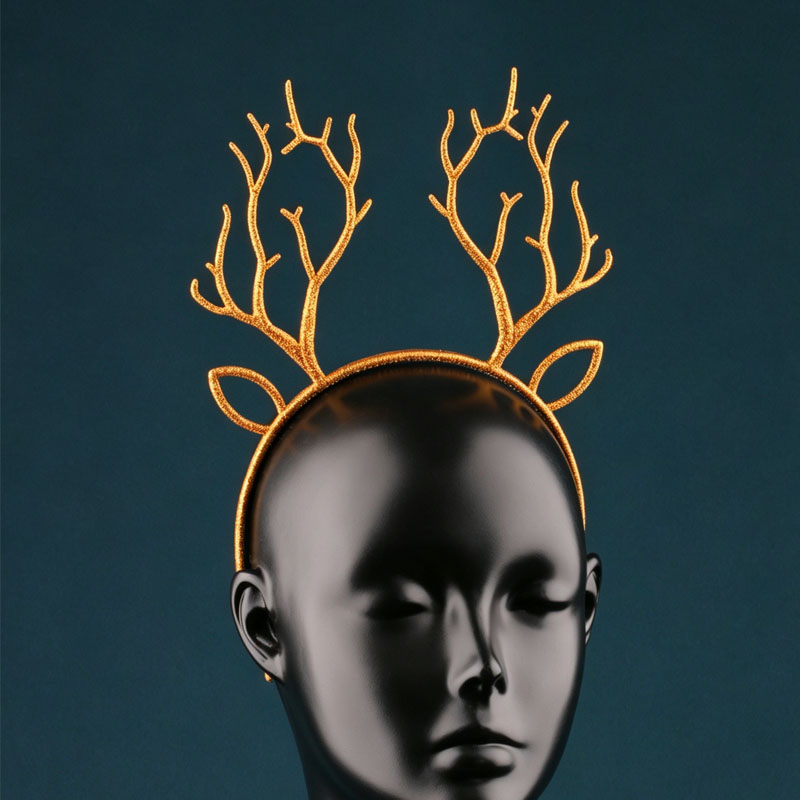 ที่คาดผมเขากวางเรนเดียร์ประดับ - Reindeer Antlers Headband บทวิจารณ์และราคา