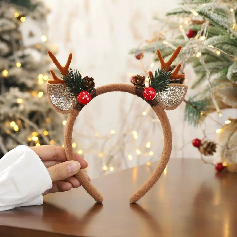 ที่คาดผมคริสต์มาส 1 ชิ้น ของชำ - Reindeer Antlers Headband บทวิจารณ์และราคา