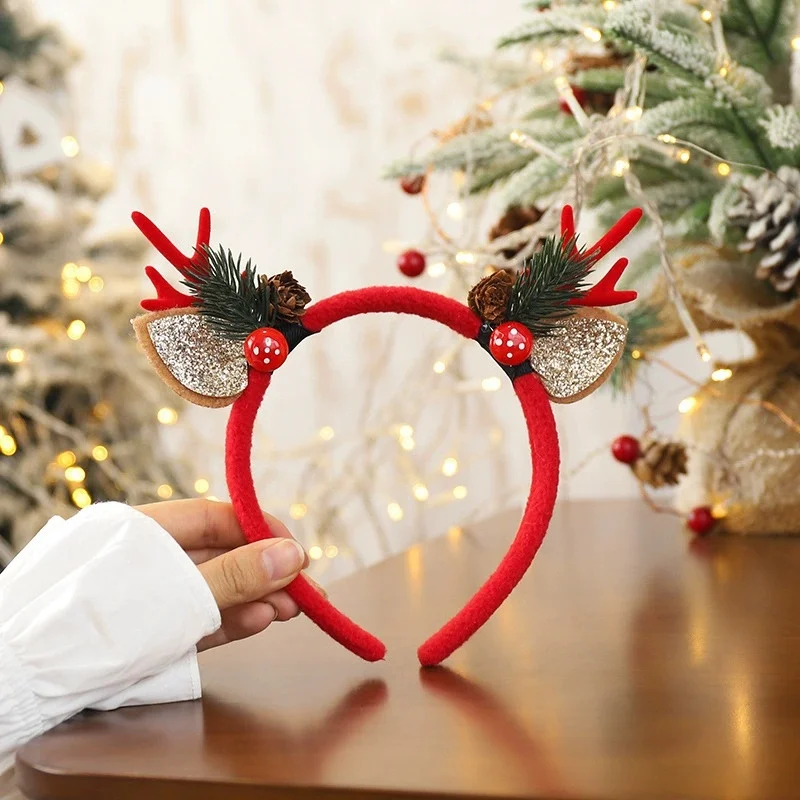 ที่คาดผมคริสต์มาส 1 ชิ้น ของชำ - Reindeer Antlers Headband บทวิจารณ์และราคา