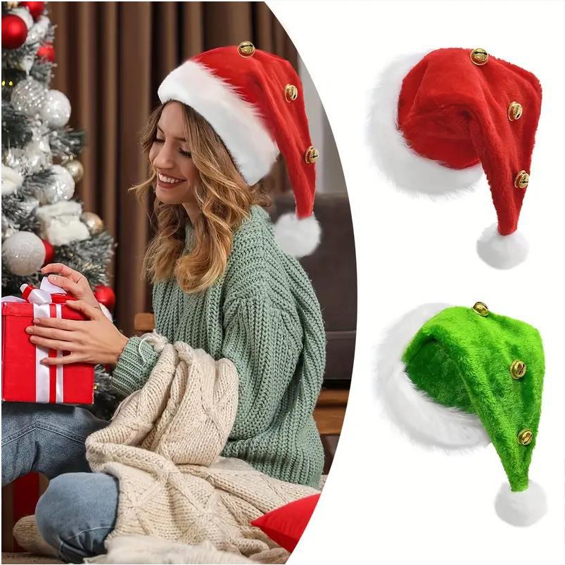 คริสต์มาสSantaยาวPlushหมวกBell - Santa Hat Plush บทวิจารณ์และราคา