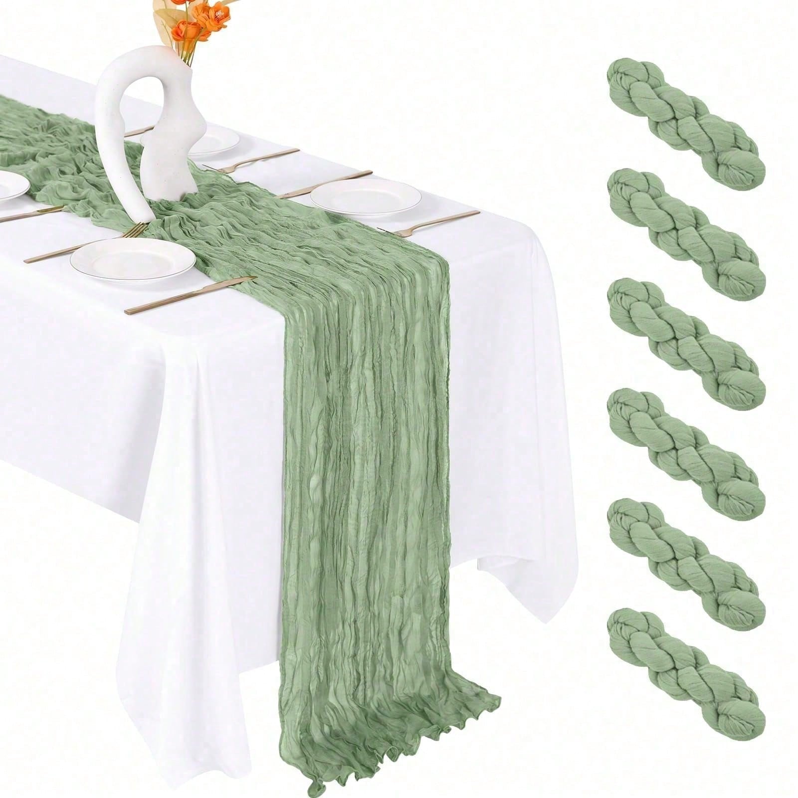 ผ้าปูโต๊ะชีสคลอธ 6 ชิ้น สำหรับ - Christmas Table Runner บทวิจารณ์และราคา