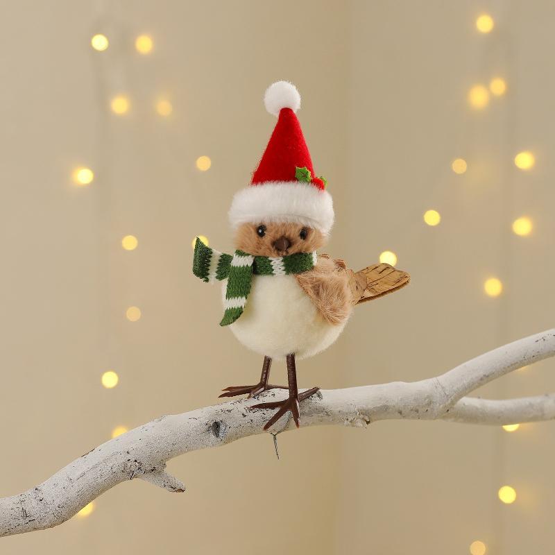 ตุ๊กตานกประดับตกแต่งคริสต์มาส  - Santa Hat Plush บทวิจารณ์และราคา