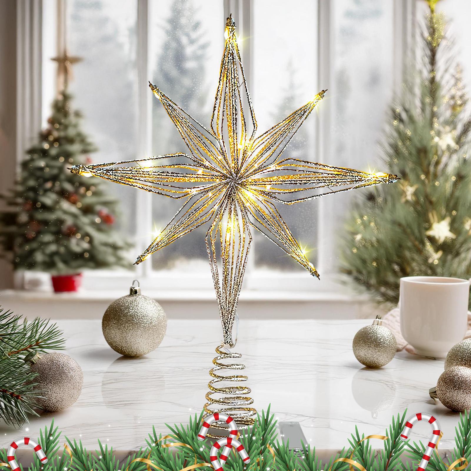 ท็อปเปอร์ต้นคริสต์มาส รูปดาว 3 - Star Tree Topper บทวิจารณ์และราคา